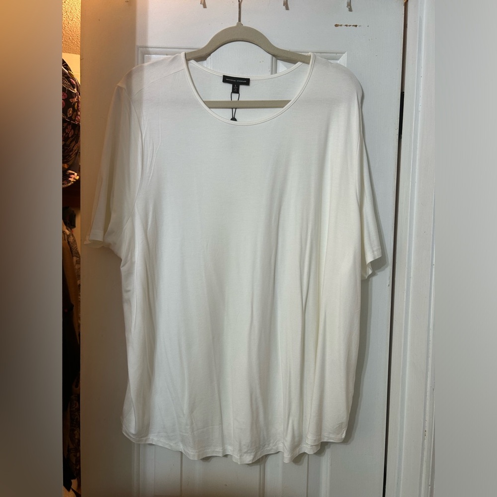 Universal Standard Lily Liquid Jersey Stovepipe Tee NWT US Size L